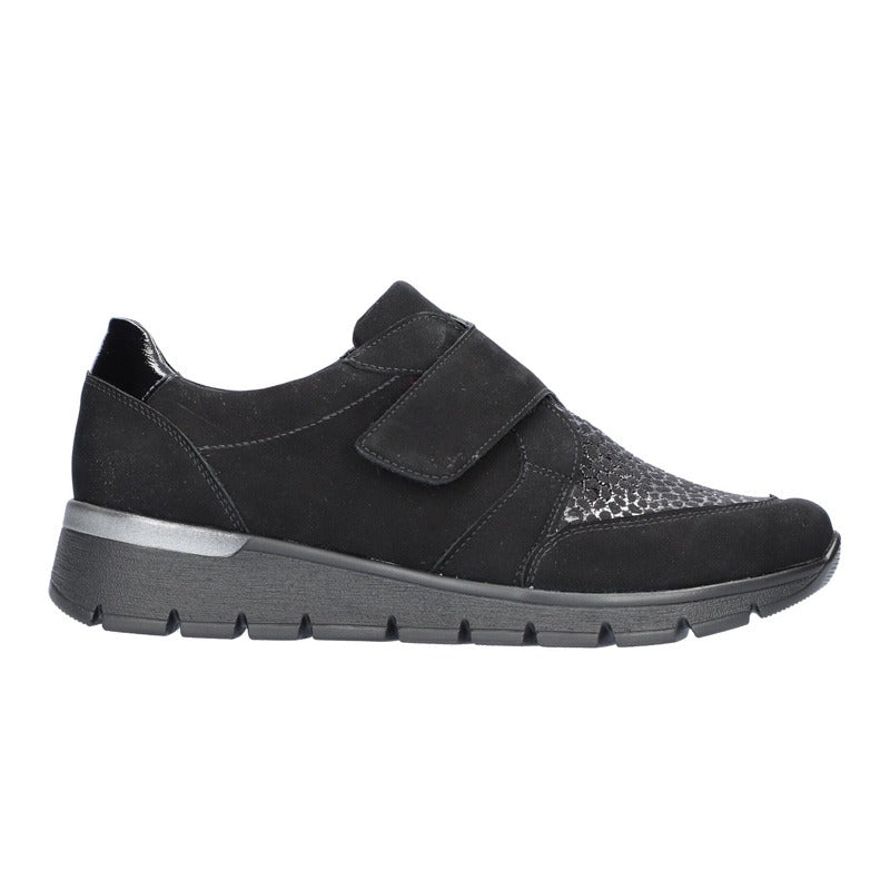 Wide Fit Women's Shoe, Black, Waldläufer