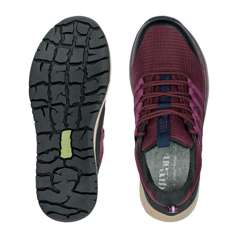 Green Comfort sneaker sportif - Rouge vin