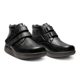 New Feet lav herrestøvle - Sort læder