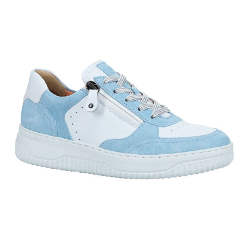 Women's Sneaker, Light Blue/White, Hartjes