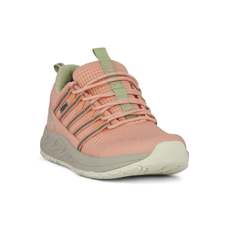 Women's Sneaker, Peach, Green Comfort