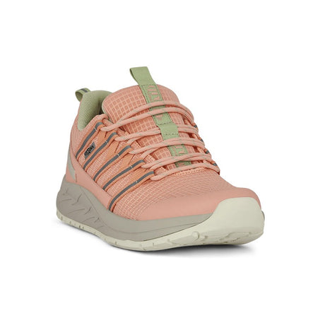 Women's Sneaker, Peach, Green Comfort