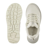 Women's Sneaker, Offwhite, Green Comfort