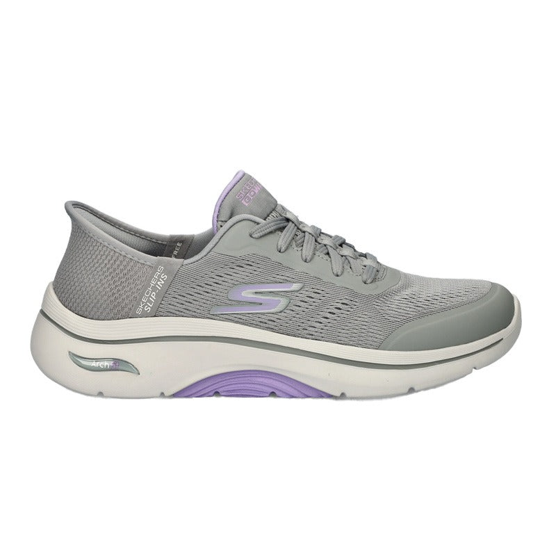 Slip-in Women's Sneaker, Grey, Skechers