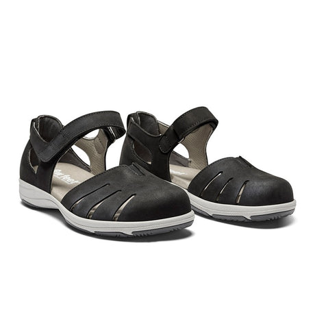 New Feet lukket damesandal - Sort