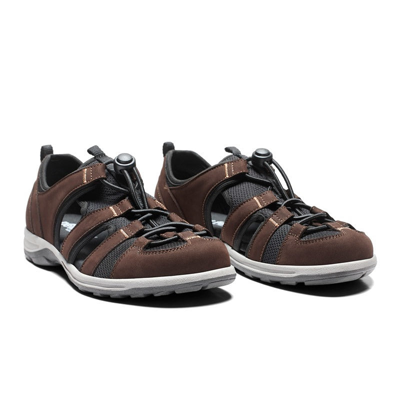 New Feet lukket herresandal - Brun