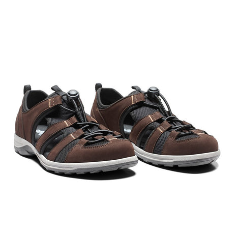 New Feet lukket herresandal - Brun