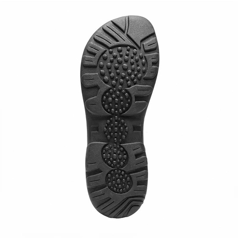 New Feet lukket herresandal - Brun