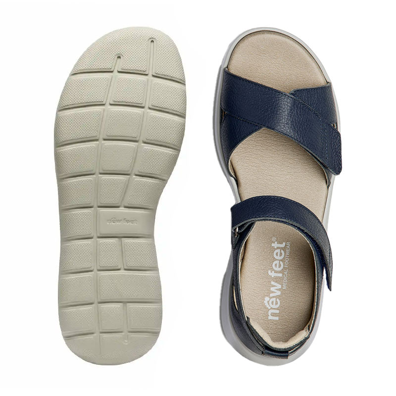 New Feetdamesandal - Mørkeblå