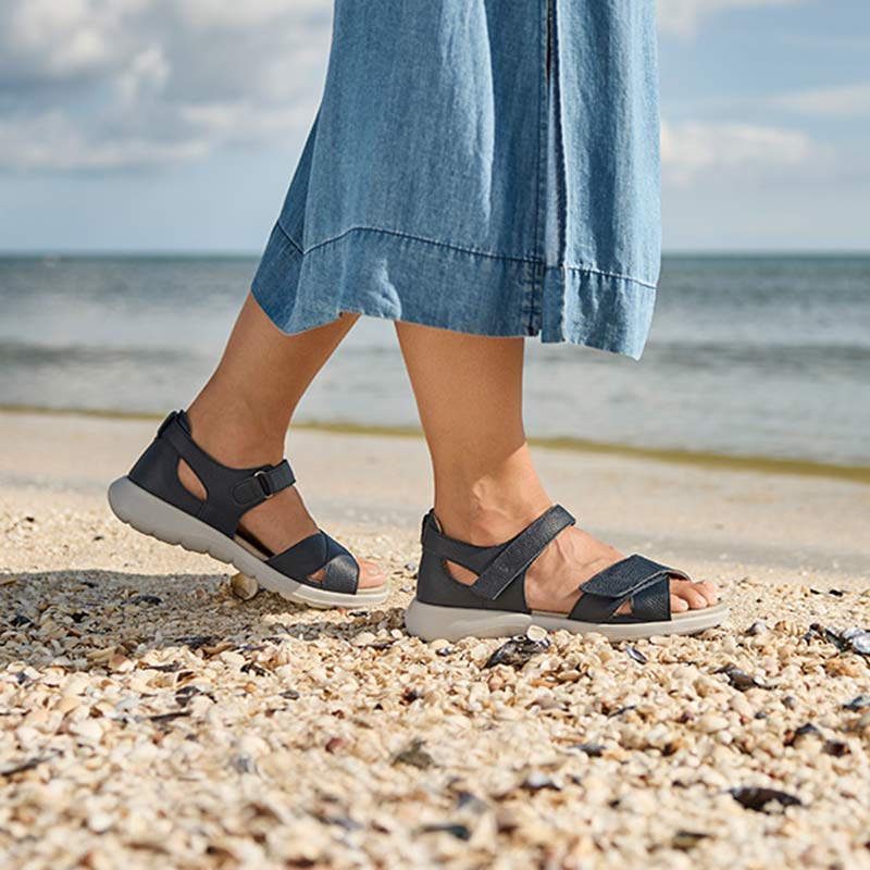 New Feetdamesandal - Mørkeblå