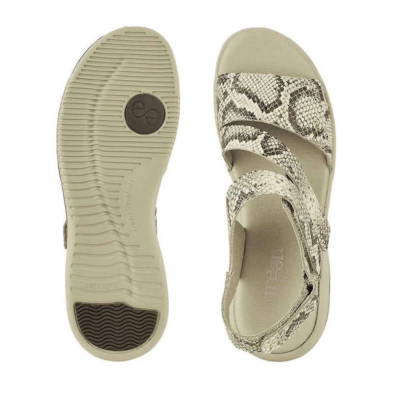 Green Comfort sandale femme - Snake