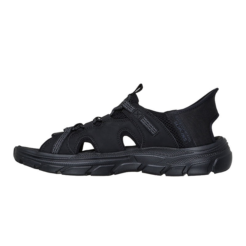 Skechers slip - in herresandal - Sort - Seniorshop