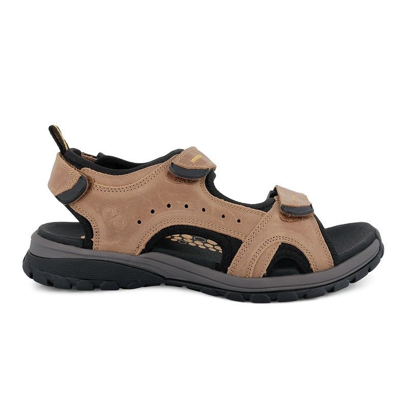Green Comfort slidstærk herresandal - Sand - Seniorshop