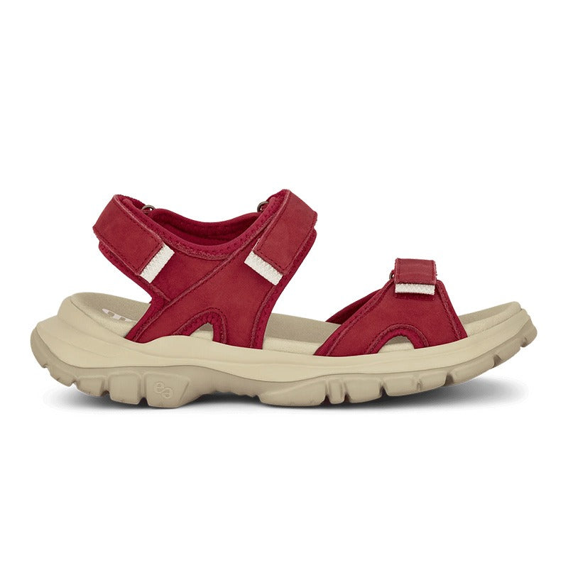 Trekking Women's Sandal, Red, Green Comfort