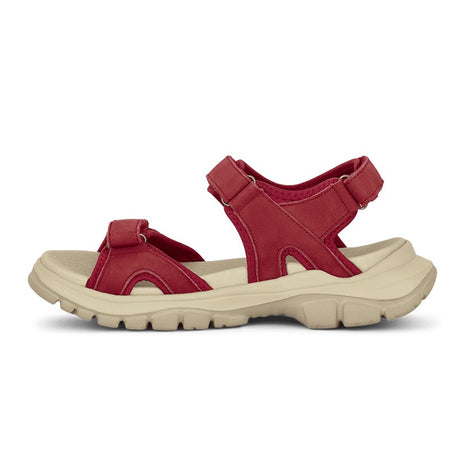 Trekking Women's Sandal, Red, Green Comfort