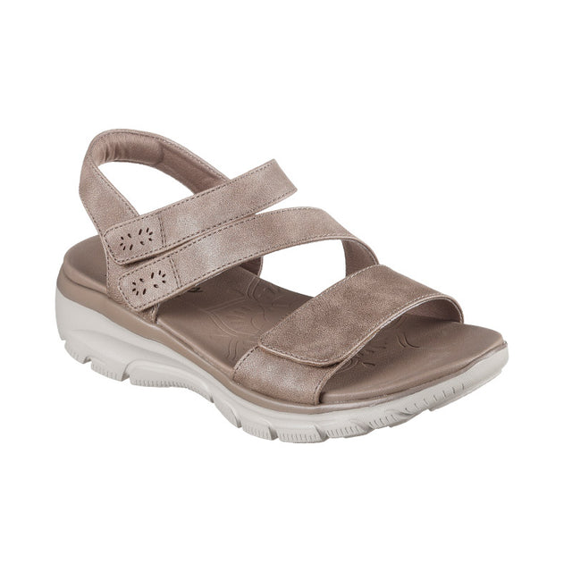Skechers damesandal med velcro - Beige