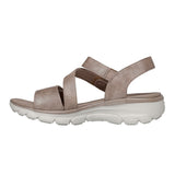 Skechers damesandal med velcro - Beige
