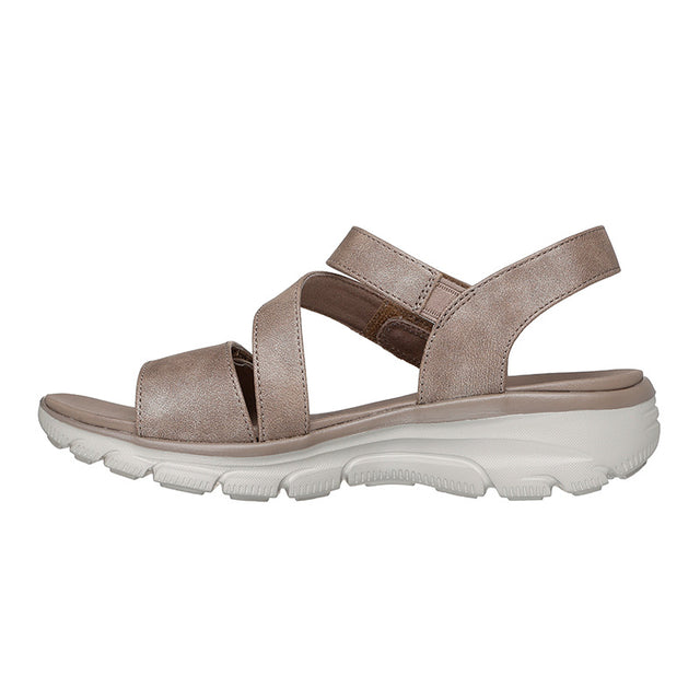 Skechers damesandal med velcro - Beige