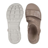 Skechers damesandal med velcro - Beige