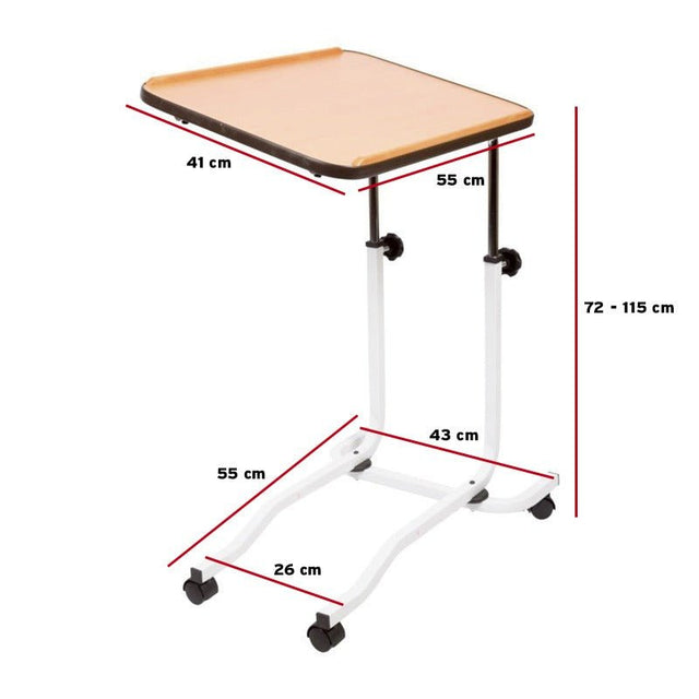 Sengebord med hjul - Seniorshop