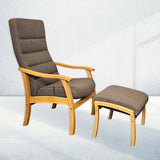 Hanstholm Plus tabouret, Tissu brun