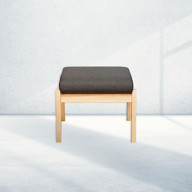 Farstrup 5699 stool, Lightened beech/Medley dark grey