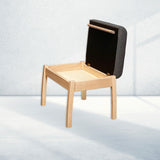 Farstrup 5699 stool, Lightened beech/Medley dark grey