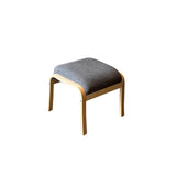 Sorø Plus tabouret, Hêtre laqué/tissu gris