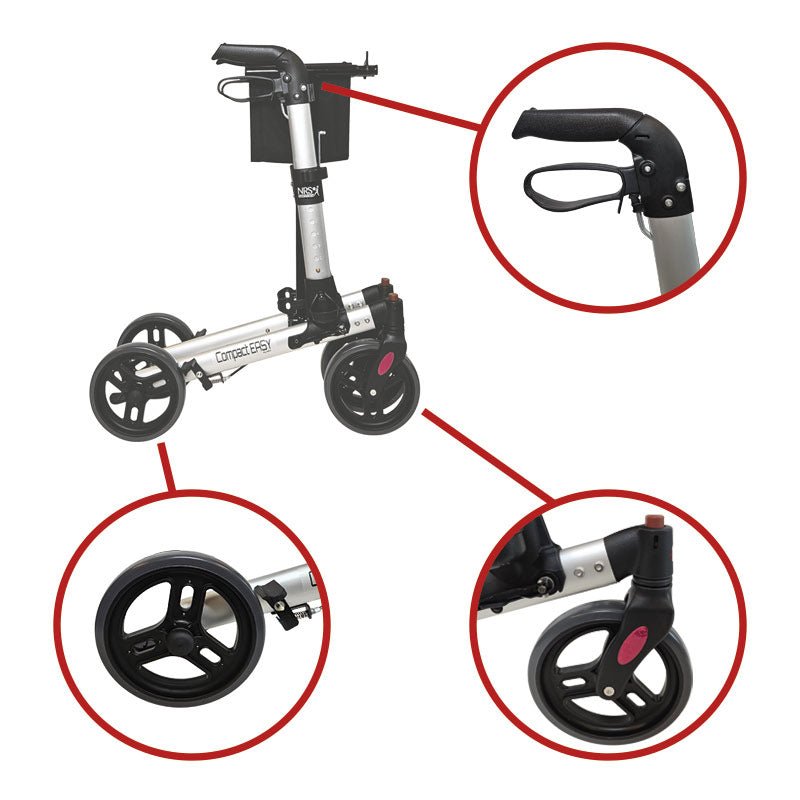 Rollator - Kompakt & sammenklappelig - Seniorshop