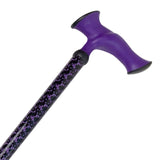 Cane, Anatomical, Purple Pattern