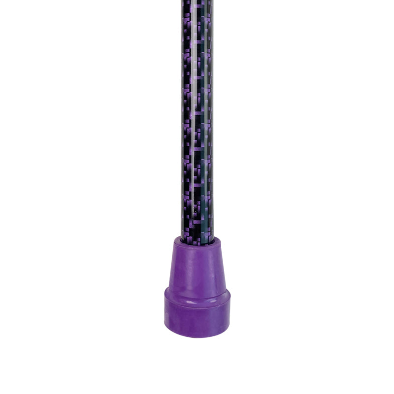 Cane, Anatomical, Purple Pattern