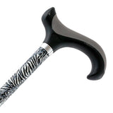 Canne avec hauteur réglable, motif zèbre