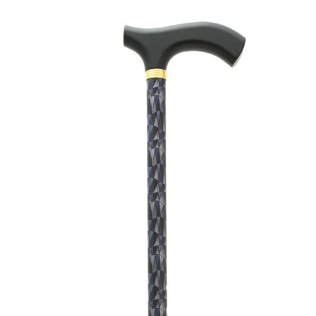 Cane, adjustable height, graphic pattern