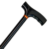 Canne avec hauteur réglable, noir