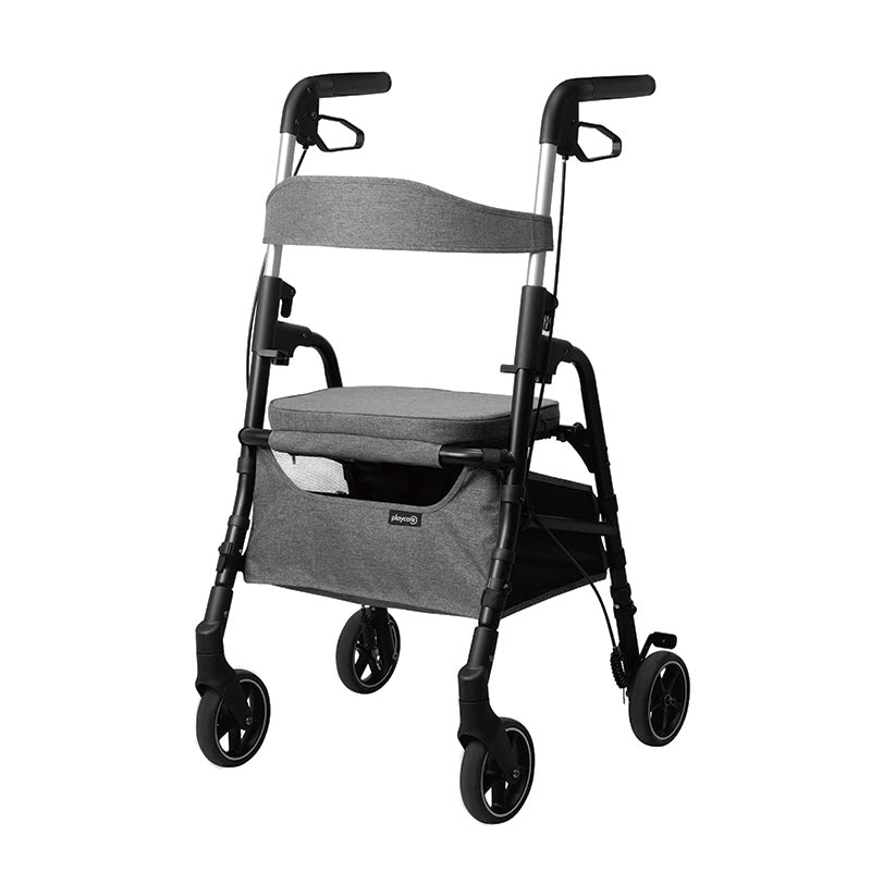W4 rollator / shopping cart, Gray