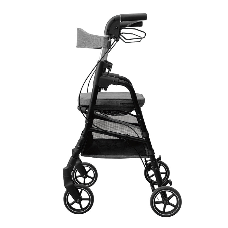 W4 rollator / shopping cart, Gray