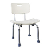 Bath chair with backrest