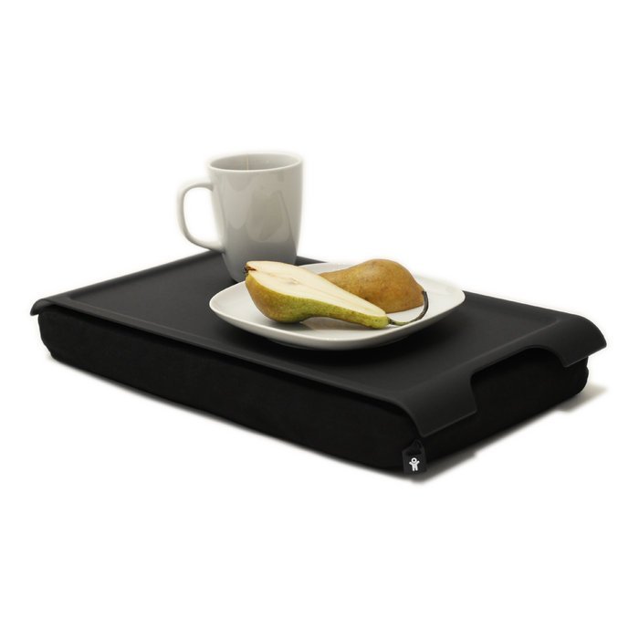 Bakke med pude 43x23 cm - Sort - Seniorshop