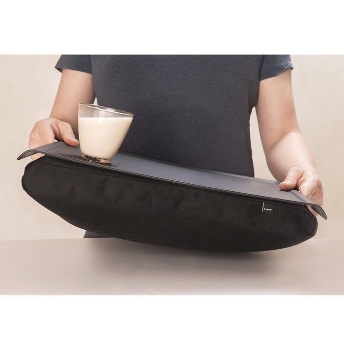Bakke med pude 46x38 cm - Sort