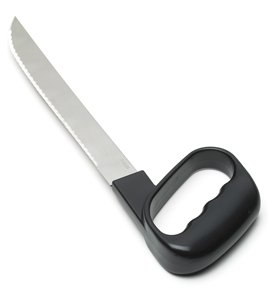 Brødkniv med lukket ergonomisk greb