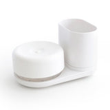 Soap dispenser with brush holder