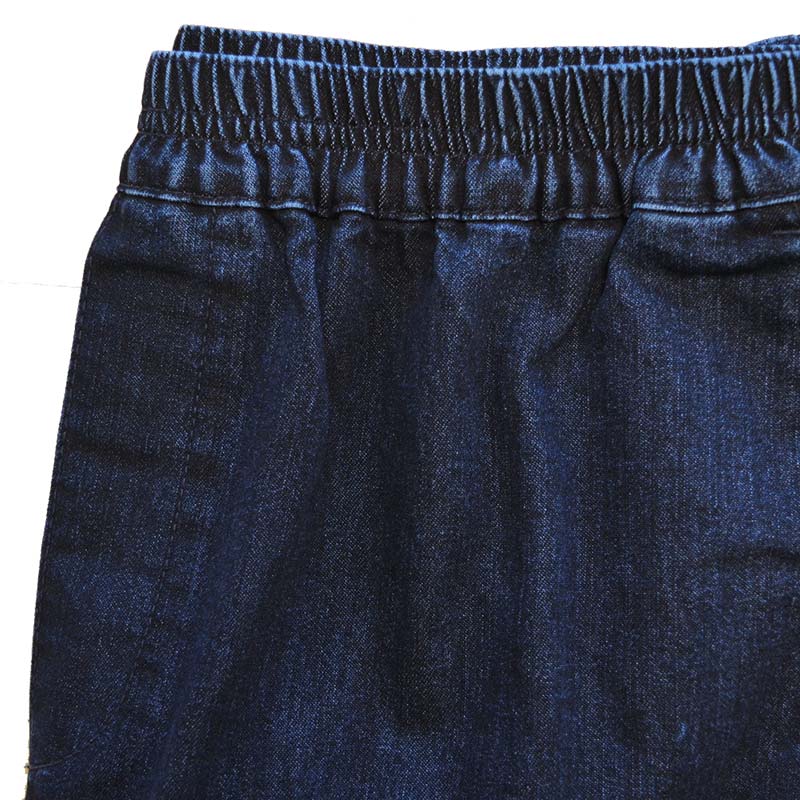 Jeans med elastik i taljen, Blå