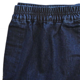 Jeans med elastik i taljen, Blå