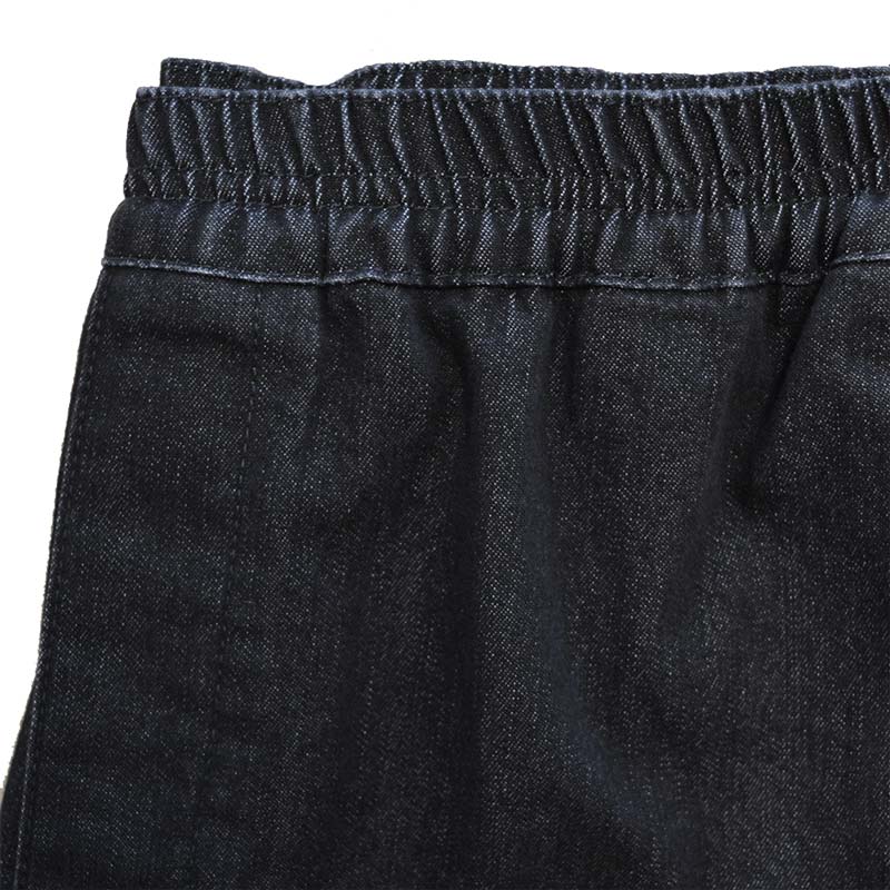 Jeans med elastik i taljen - Koksgrå/sort