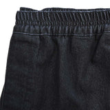 Jeans med elastik i taljen - Koksgrå/sort