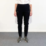 Pantalon pour femme avec taille élastique - Noir