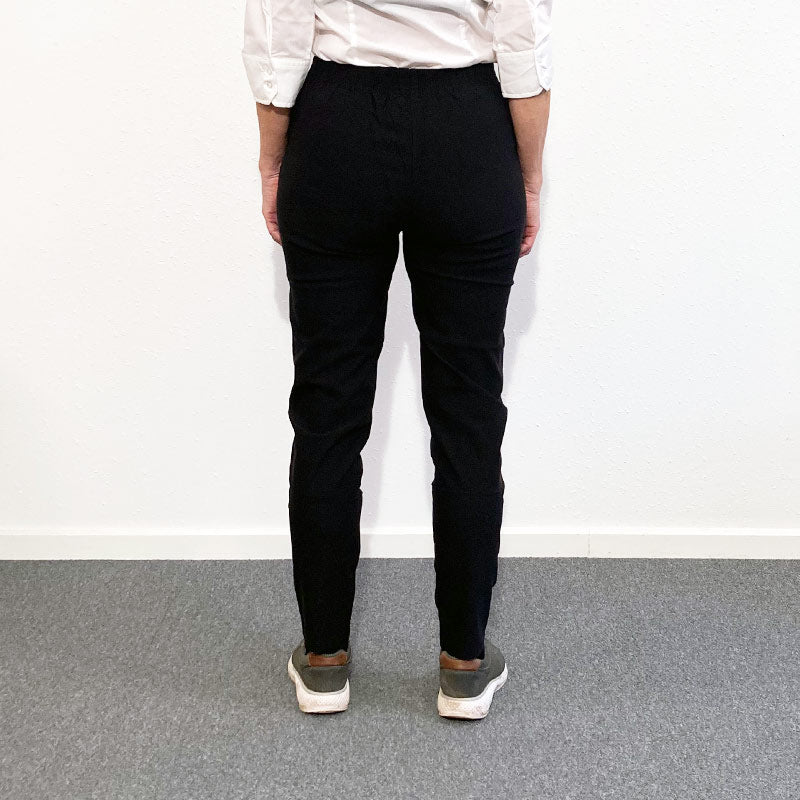 Pantalon pour femme avec taille élastique - Noir