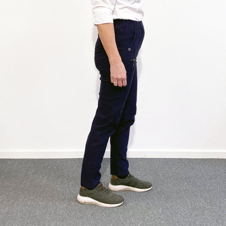 Damebukser med elastikkant - Navy
