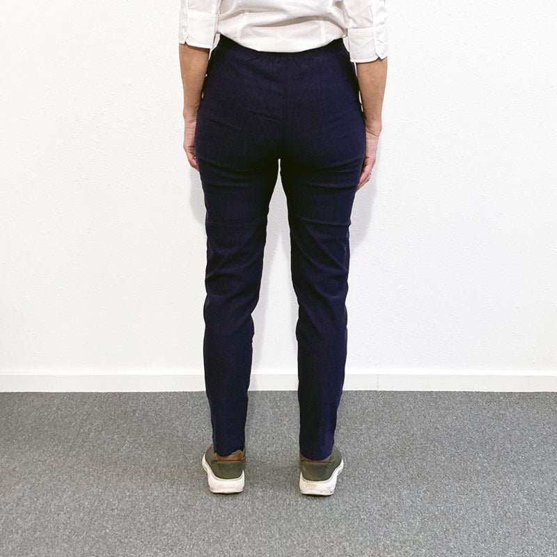 Damebukser med elastikkant - Navy - Seniorshop