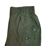 Pantalons femme avec ceinture élastique - Olive
